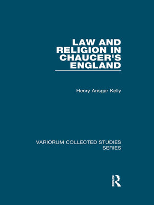 cover image of Law and Religion in Chaucer's England